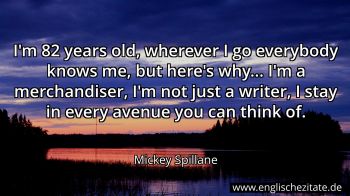 Englisches Zitat von Mickey Spillane als Bild