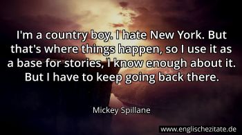 Englisches Zitat von Mickey Spillane als Bild
