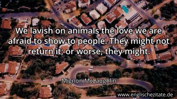 Englisches Zitat von Mignon McLaughlin als Bild