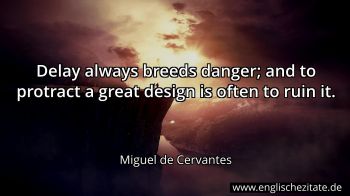 Englisches Zitat von Miguel de Cervantes als Bild