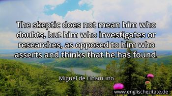 Englisches Zitat von Miguel de Unamuno als Bild