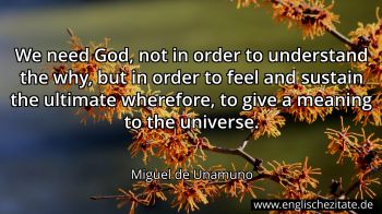 Englisches Zitat von Miguel de Unamuno als Bild