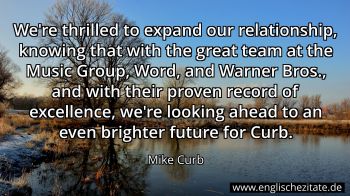 Englisches Zitat von Mike Curb als Bild