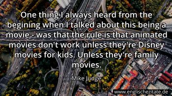 Englisches Zitat von Mike Judge als Bild