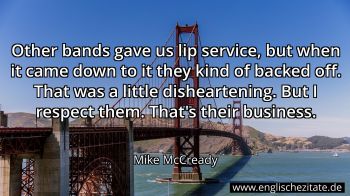 Englisches Zitat von Mike McCready als Bild