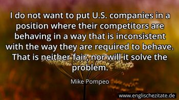 Englisches Zitat von Mike Pompeo als Bild