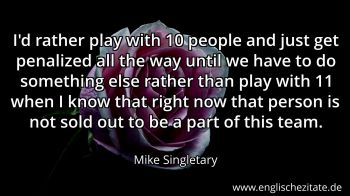 Englisches Zitat von Mike Singletary als Bild