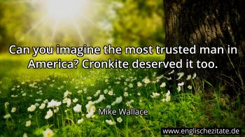 Englisches Zitat von Mike Wallace als Bild