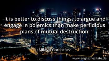 Englisches Zitat von Mikhail Gorbachev als Bild