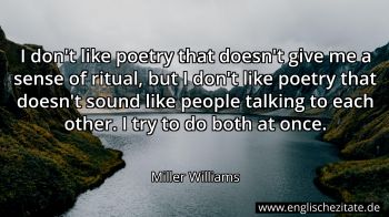 Englisches Zitat von Miller Williams als Bild