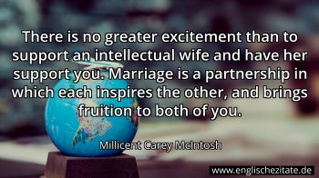 Englisches Zitat von Millicent Carey McIntosh als Bild