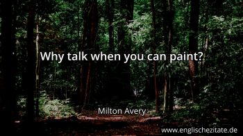 Englisches Zitat von Milton Avery als Bild