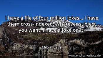 Englisches Zitat von Milton Berle als Bild