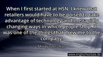 Englisches Zitat von Mindy Grossman als Bild