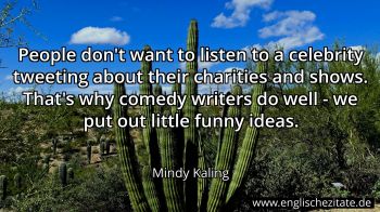 Englisches Zitat von Mindy Kaling als Bild