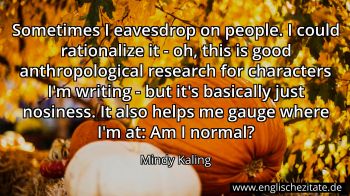 Englisches Zitat von Mindy Kaling als Bild