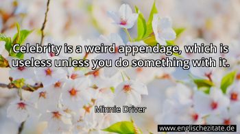 Englisches Zitat von Minnie Driver als Bild