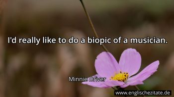 Englisches Zitat von Minnie Driver als Bild