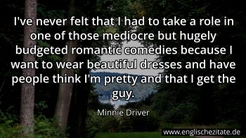 Englisches Zitat von Minnie Driver als Bild