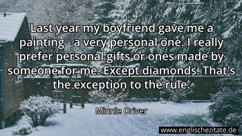 Englisches Zitat von Minnie Driver als Bild