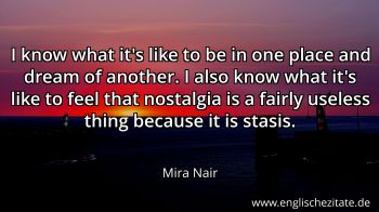 Englisches Zitat von Mira Nair als Bild