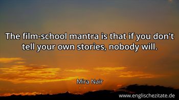 Englisches Zitat von Mira Nair als Bild