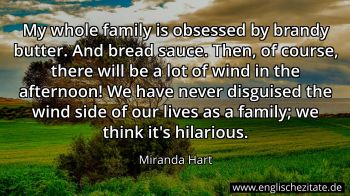 Englisches Zitat von Miranda Hart als Bild