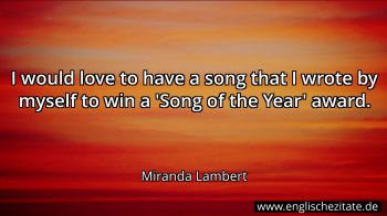 Englisches Zitat von Miranda Lambert als Bild