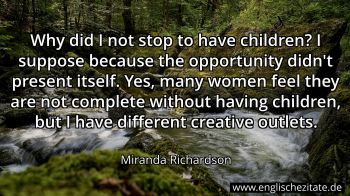 Englisches Zitat von Miranda Richardson als Bild