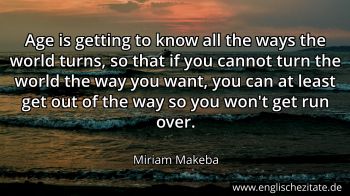 Englisches Zitat von Miriam Makeba als Bild