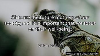 Englisches Zitat von Miriam Makeba als Bild