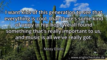 Englisches Zitat von Missy Elliott als Bild