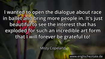 Englisches Zitat von Misty Copeland als Bild