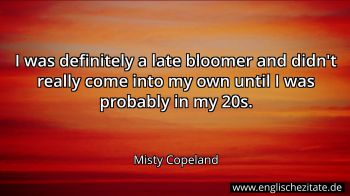 Englisches Zitat von Misty Copeland als Bild