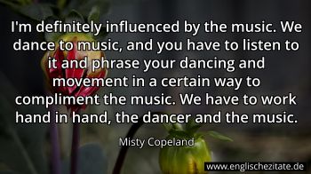 Englisches Zitat von Misty Copeland als Bild