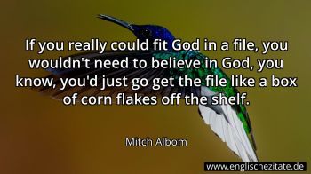 Englisches Zitat von Mitch Albom als Bild