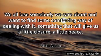 Englisches Zitat von Mitch Albom als Bild