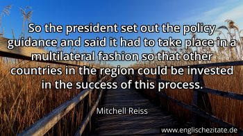 Englisches Zitat von Mitchell Reiss als Bild