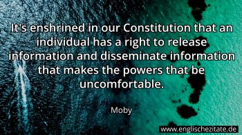 Englisches Zitat von Moby als Bild