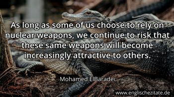 Englisches Zitat von Mohamed ElBaradei als Bild