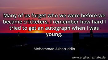 Englisches Zitat von Mohammad Azharuddin als Bild