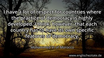 Englisches Zitat von Mohammed VI of Morocco als Bild