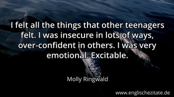 Englisches Zitat von Molly Ringwald als Bild