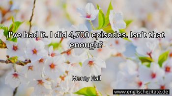 Englisches Zitat von Monty Hall als Bild