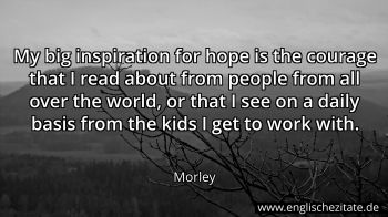 Englisches Zitat von Morley als Bild