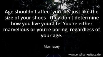 Englisches Zitat von Morrissey als Bild