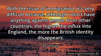 Englisches Zitat von Morrissey als Bild