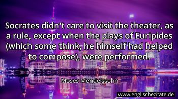 Englisches Zitat von Moses Mendelssohn als Bild