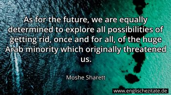 Englisches Zitat von Moshe Sharett als Bild