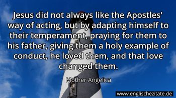 Englisches Zitat von Mother Angelica als Bild